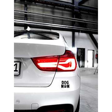 Awkward Styles Women's Dog Mom Off Shoulder Tops T Shirt Dog Lover Quote Mom of Dogs Gift for Mom + Sticker Gift Black M