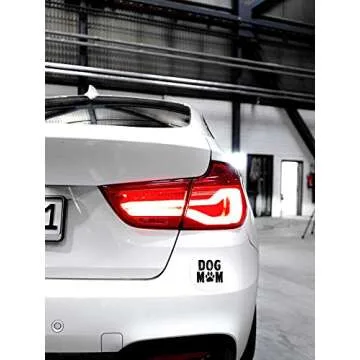 Awkward Styles Women's Dog Mom Off Shoulder Tops T Shirt Dog Lover Quote Mom of Dogs Gift for Mom + Sticker Gift Black M