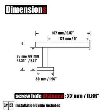 JQK Chrome Toilet Paper Holder, 5 Inch 304 Stainless Steel Thick 8mm Tissue Paper Dispenser for Bath...