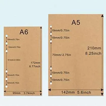 Toplive A6 100GSM Refill Paper - 270 Pages for Binders