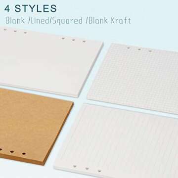 Toplive A6 100GSM Refill Paper - 270 Pages for Binders