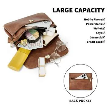 CHOLISS Vegan Leather Crossbody Bags for Women