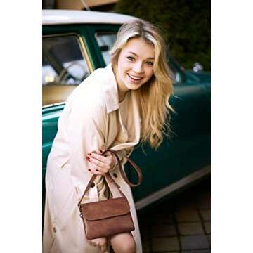 CHOLISS Vegan Leather Crossbody Bags for Women