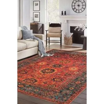 Keen Home Design 5x7 Rug - Stylish & Washable Non-Slip Area Rug