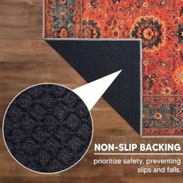 Keen Home Design 5x7 Rug - Stylish & Washable Non-Slip Area Rug