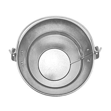 Grease Drip Bucket with12-Pack Disposable Foil Liner Kit Replacement Parts for Traeger Pitboss Oklahoma Joe's, Also Fits Most Wood Pellet Grill & Offset Smokers