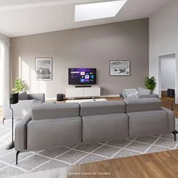 Roku Wireless Speakers (for Roku Streambars or Roku TV),Black 2 Count (Pack of 1)