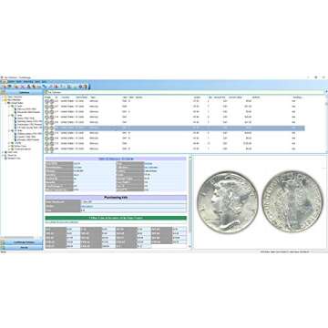 Coin Collecting Software - Coinmanage USA. Inventory Your Collection. Includes All USA Coins, Mint &...
