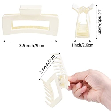 TAFU Large Hair Claw Clips for Thick Hair Stylish Clips