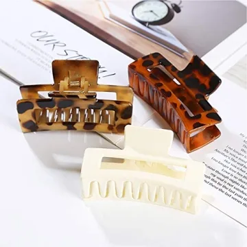 TAFU Large Hair Claw Clips for Thick Hair Stylish Clips