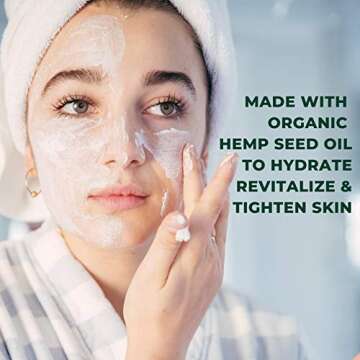Rose Gold Face Mask with Organic Hemp and Rosewater