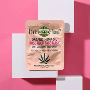 Rose Gold Face Mask with Organic Hemp and Rosewater