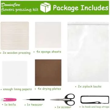 DenniesCare Mini Flower Press Kit for Creative Nature Lovers