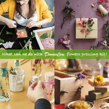 DenniesCare Mini Flower Press Kit for Creative Nature Lovers