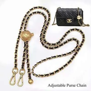 Beaulegan Adjustable Purse Chain Strap 51 Inches Gold