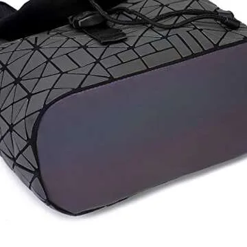 KAISIBO Women Geometric Lattice Luminous Backpack