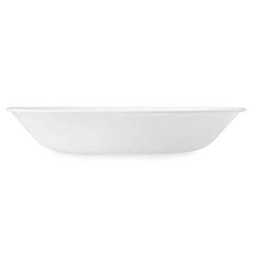 Corelle Vitrelle 6-Piece Bowl Set, Triple Layer Glass and Chip Resistant, 20-Oz Lightweight Round Bowls, Winter Frost White, 1117151