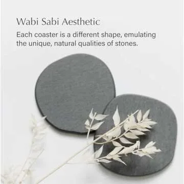 Dorai Home Stone Coaster Set – Absorbent Diatomite Coasters