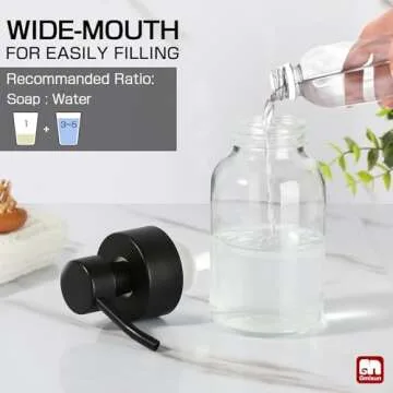 GMISUN 8.5 oz Foaming Hand Soap Dispenser with Pump
