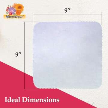 Microfleur - Max White Liners for Microwave Flower Press 9" (23 cm), Floral Art Crafting Accesory, C...