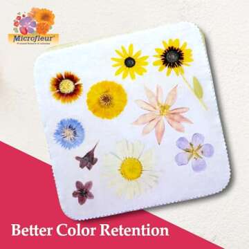 Microfleur - Max White Liners for Microwave Flower Press 9" (23 cm), Floral Art Crafting Accesory, Creative DIY Handicrafts, Dry Extra Replacement Durable Cotton Paper Sheets - 20 PC (10 Pair)