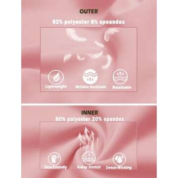 PINSPARK Tennis Skirts for Women Pleated Golf Athletic Skort Skirts with Pockets Shorts High Waisted Athletic Skorts, Pink Small