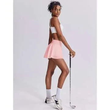 Comfortable PINSPARK Tennis Skirts with Pockets for Women