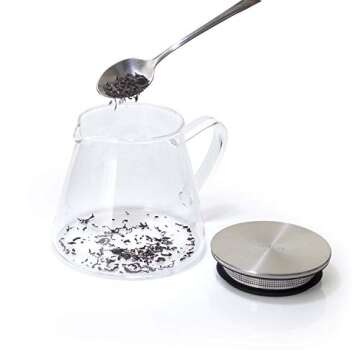 Four Life 841 Teapot Glass, Heat Resistant, 18.9 fl oz (532 ml), For 3 Cups, Lid with Tea Strainer, One Hand, Microwave and Dishwasher Safe, Not Direct Fire, Fuji Glass Teapot