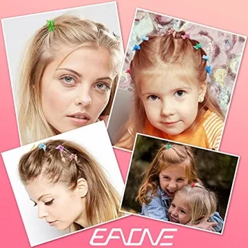 EAONE Colorful Mini Butterfly Clips for Girls & Women