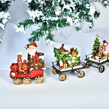 Charming Christmas Express Train Table Decor for Holiday Cheer