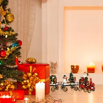 Charming Christmas Express Train Table Decor for Holiday Cheer