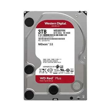 Western Digital 3TB WD Red Plus NAS Internal Hard Drive HDD - 5400 RPM, SATA 6 Gb/s, CMR, 64 MB Cach...