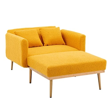Elegant Modern Velvet Chaise Lounge - Versatile Sofa Bed