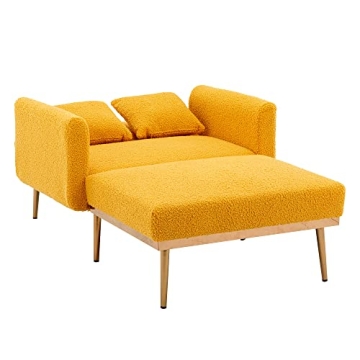 Elegant Modern Velvet Chaise Lounge - Versatile Sofa Bed