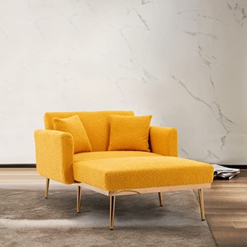 Elegant Modern Velvet Chaise Lounge - Versatile Sofa Bed