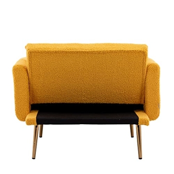 Elegant Modern Velvet Chaise Lounge - Versatile Sofa Bed