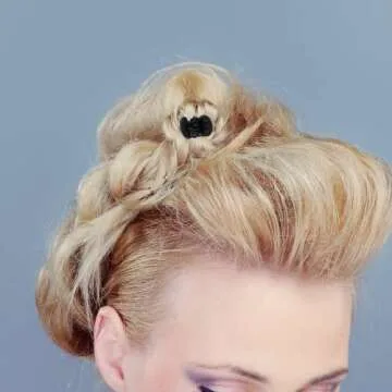 BokWin 50 Pcs Mini Hair Clips,0.6 Inch Matte Black Claw Clips,Small Hair Clamp for Women Kids Girls and Different HairStyles