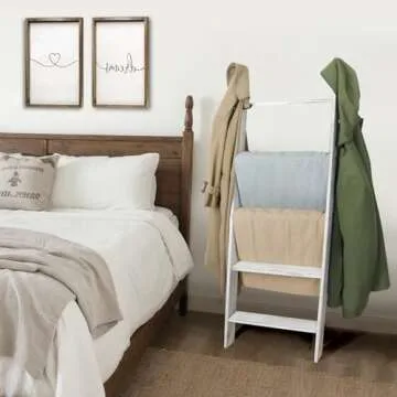 Honest 5-Tier Blanket Ladder for Stylish Storage