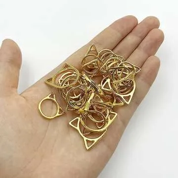 Charming Cat Head Stitch Markers Set for Knitters