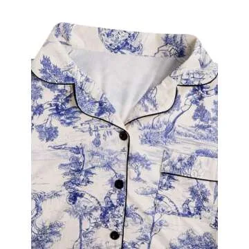 Floerns Stylish Women's Summer Pajama Set for Comfort