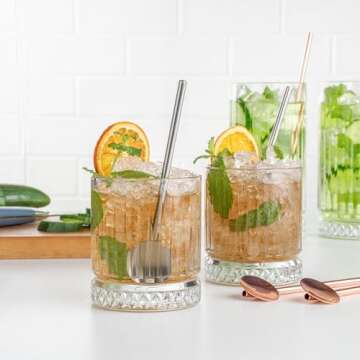 Sustainable Restaurantware Bar Lux Spoon Straws for Every Drink