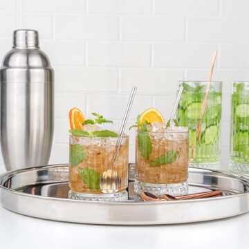 Sustainable Restaurantware Bar Lux Spoon Straws for Every Drink