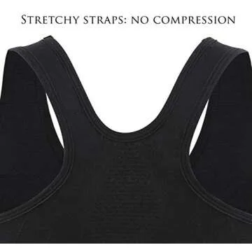 INIBUD Women's Sports Bra Post-Surgery Bra Zip Bra Zipper Front Wirefree Removable Pads Yoga Bra Zip Sports Bra (4 Pack (Bbpg), Large)