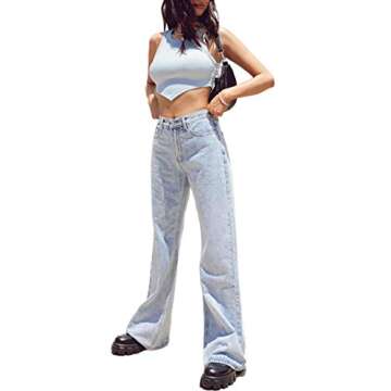 Avanova Women's Sleeveless Asymmetrical Hem Ribbed Knit Crew Neck Casual Basic Crop Tank Top White 08 X-Small