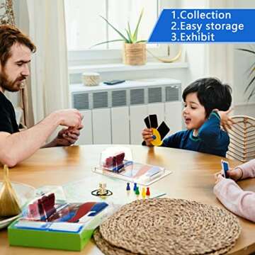 Tatuo 12 Pcs Protector Packs Compatible with Hot Wheels Model Car Clamshell Cases Plastic Display Protective Case Clear Die Cast Car Blister Pack Covers Storage(7.5 x 5 x 2 Inch,Stylish Style)