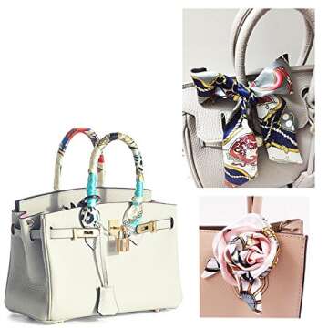 MosBug Fashion Bag Handbag Handle Ribbon Scarf Package Band Hair Head (Pattem A)