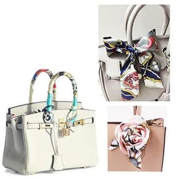 MosBug Fashion Bag Handbag Handle Ribbon Scarf Package Band Hair Head (Pattem A)