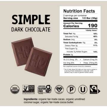 Hu Grass-Fed Milk and Dark Chocolate SAMPLER PACK | Natural Ingredients, Organic Milk, Gluten Free, Paleo, Non GMO, Fair Trade Delicious Chocolate | 8 Pack | 2.1oz Each