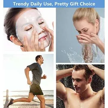 bodbop Metal Hair Band for Men Headband Women Hair Bands Men Unisex Black Wavy Spring Outdoor Sports Headbands for Men's Hair Band Hoop Elastic Non Slip Head Band