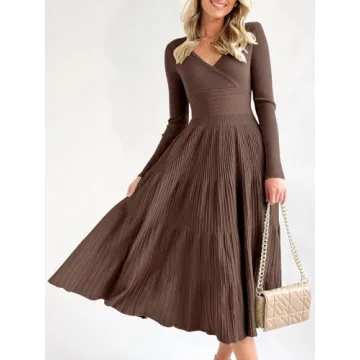 Elegant Saodimallsu Women's Knit Midi Dress for Every Occasion